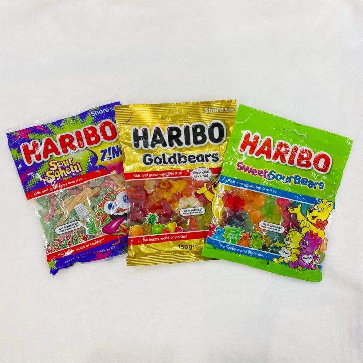 Haribo Gummy Bears (Sghetti, Gold, Sweet Sour) | Lazada PH