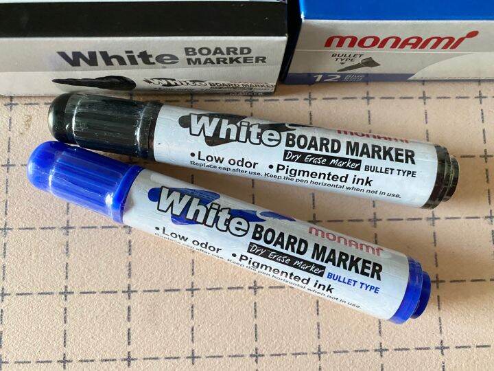 12ด้าม-ปากกาไวท์บอร์ด-ไวท์บอร์ด-white-board-โมนามิ-monami-ชนิดหัวกลม