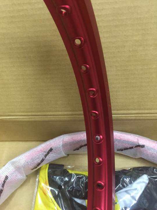 วงล้อ-super-drag-rim-รุ่นstreet-1-2ขอบ17-2วง-ขอบเรียบ-สีแดง-sd1217r