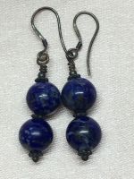 ต่างหูหินลาพิศ ลาซูรี (Lapis Lazuli Magic&amp;Lucky Stone Earrings)