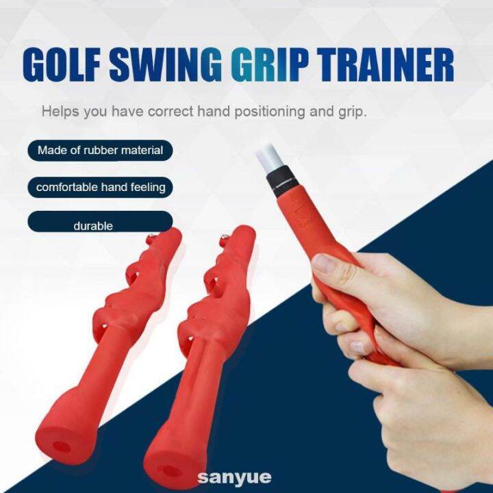 [Ready Stock] Golf Swing Grip Trainer Beginner Gesture Alignment Training Aids Correct Grip Aid