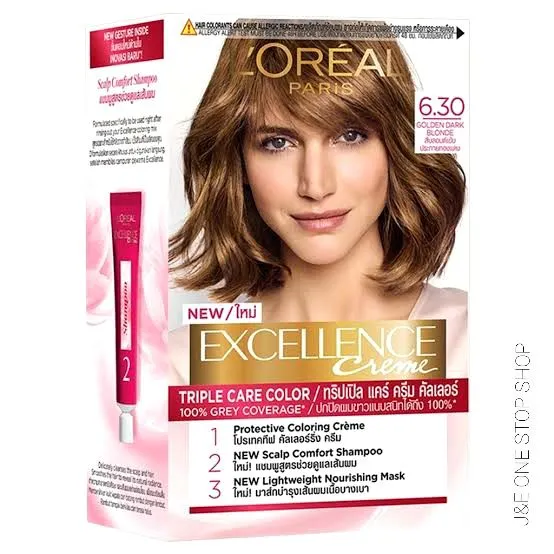 L'Oréal Paris Excellence Creme , Golden Dark Blonde Triple Rare Color,  1 Pack | Lazada PH