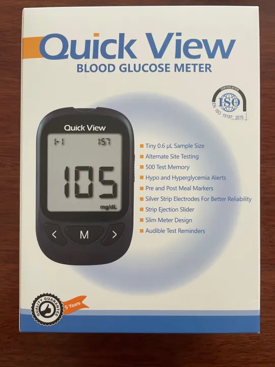 Quick View Blood Glucose Meter Starter Pack Lazada