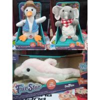 fur animal serie ตุ๊กตา เป็ด ช้าง ปลาโลมา เต้นได้ ร้องเพลงได้ อัดเสียงพูดตามได้ talking doll