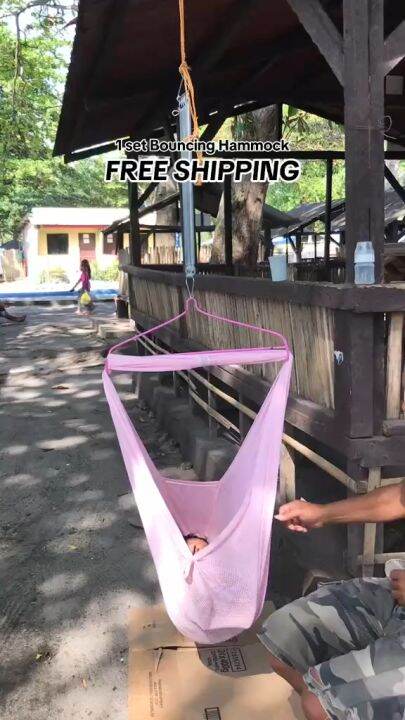 Good Quality Complete Set Safe Baby Cradle Swing Bed/Portable Duyan net ...