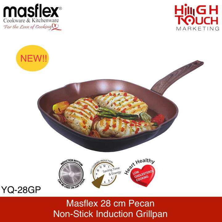 Masflex 28 Cm Pecan Series Non Stick Grillpan With Spout | Lazada PH