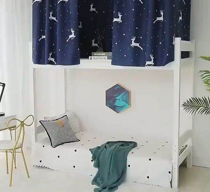 Dormitory Shading Bed Curtain Upper and Lower Bunk Student Curtain