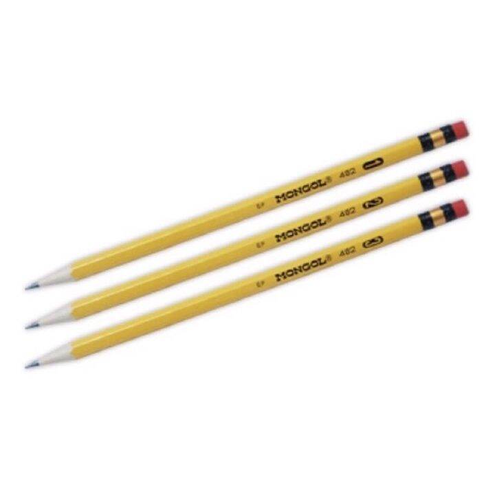 Mongol Pencil 482 Xl No. 1 2 3 & 3 5 12 Pcs 