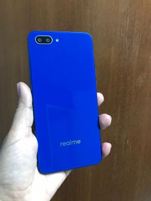 โทรศัพท์แท้ Realme C1  จอ 6.2นิ้ว แรม2/32 ใช้งานปกติ ทุกเครือข่าย สภาพ 85% ราคา 1990บาท แถมสายชาร์จ