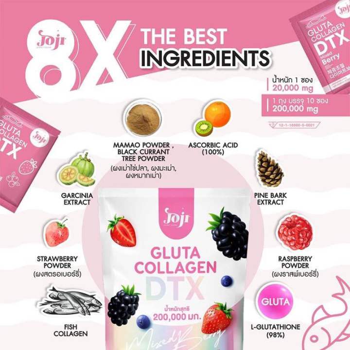 joji-gluta-collagen-dtx-mixed-berry-200-000-mg-กลูต้า-คอลลาเจน-ดีทีเอ็กซ์-มิกซ์เบอร์รี่