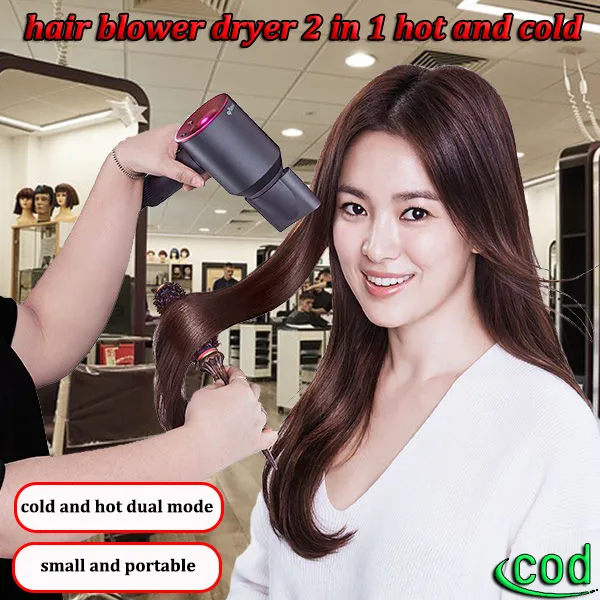 hair blower dryer 2 in 1 hot and cold,hair dryer blower and straightener  set,High