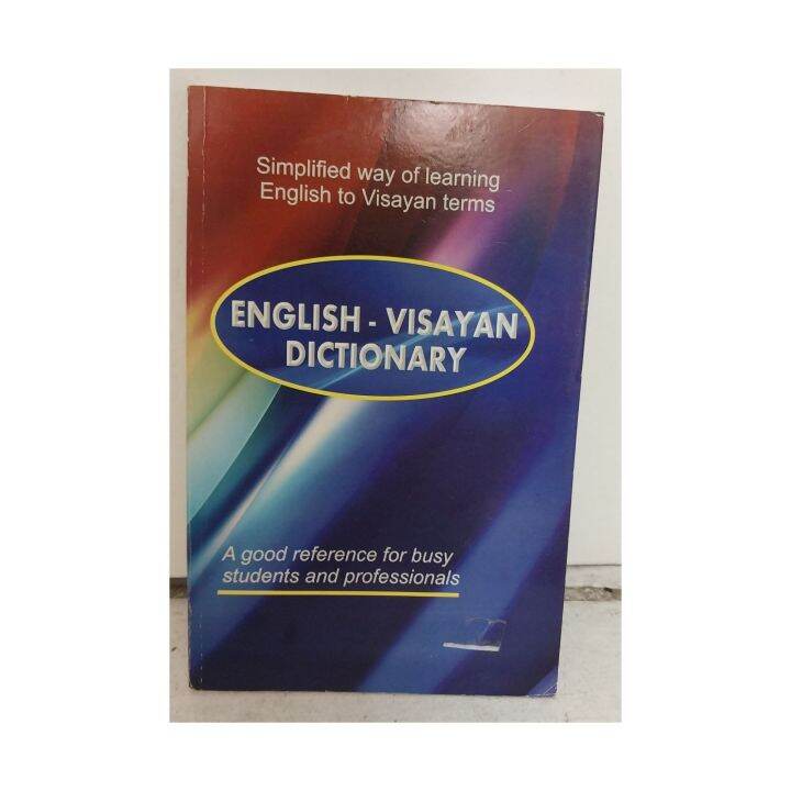 English Visayan Dictionary Softcover Lazada PH