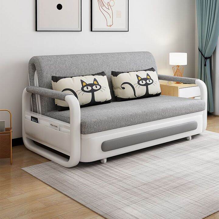 Sofa Bed DoubleUse Foldable Bed Retractable MultiFunctional Small