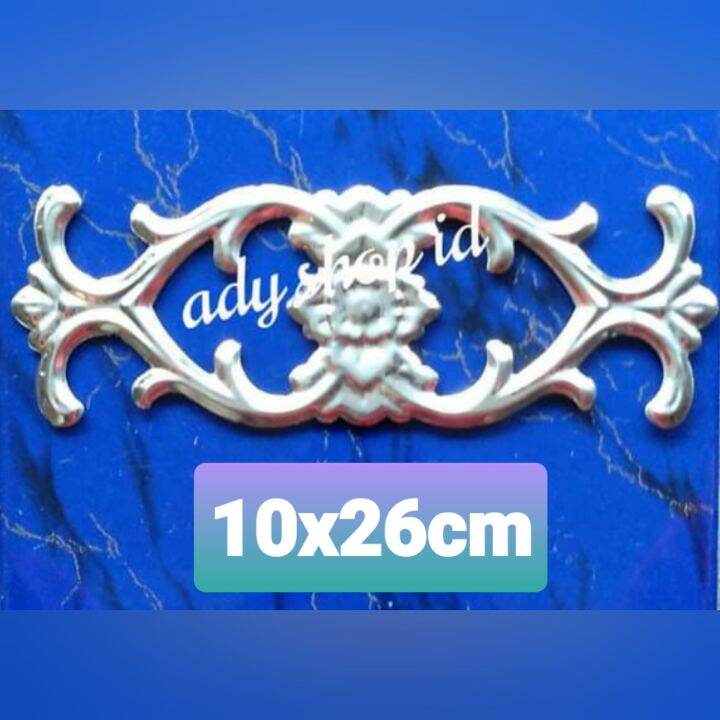Ornamen pagar stainless aksesoris bunga double 10x26cm | Lazada Indonesia