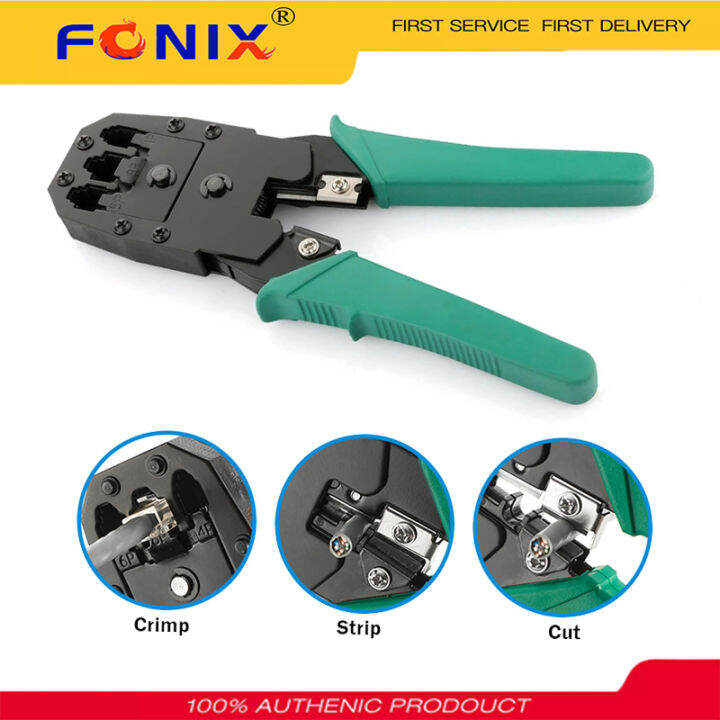 FONIX Stripping Crimping Pliers Network Cable Clamp Pliers Network