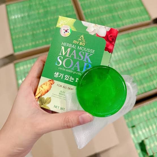 สบู่มาร์คหน้า-ปรางทิพย์-mask-soap-ลดฝ้า-จุดด่างดำ-50ml