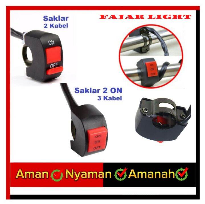 Saklar Motor Saklar Lampu Motor On Off Stang Motor Universal Lazada Indonesia