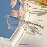 Thetnp.glasses |?Lucus (blueblock uv400) แว่นกรองแสงวินเทจ น้ำหนักเบา กรอบสีใส