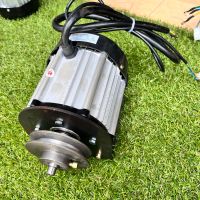 มอเตอร์บัสเลส 48v1500w 32a 3000/rpm ทำหัวลิ่ม+มูเล่+ฐานยึดมอเตอร์