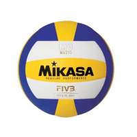 [MIKASA] มิกาซ่า วอลเลย์บอลหนัง PU #5 MV210 ของเเท้100% มี มอก แถมฟรี!! (ตาข่ายใส่ลูกฟุตบอล +เข็มสูบลม)