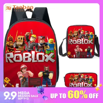 New Game Roblox Double Layer Flip Pen Bag Polyester for Primary