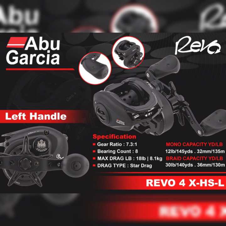 Reel Abu Garcia Revo4 REVO X HS L Baitcasting | Lazada Indonesia