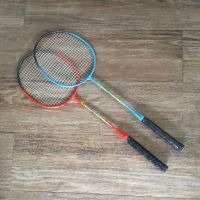 ไม้แบดมินตัน SPEED 3000สีฟ้าสีส้มขนาดมาตรฐาน badmintonracket