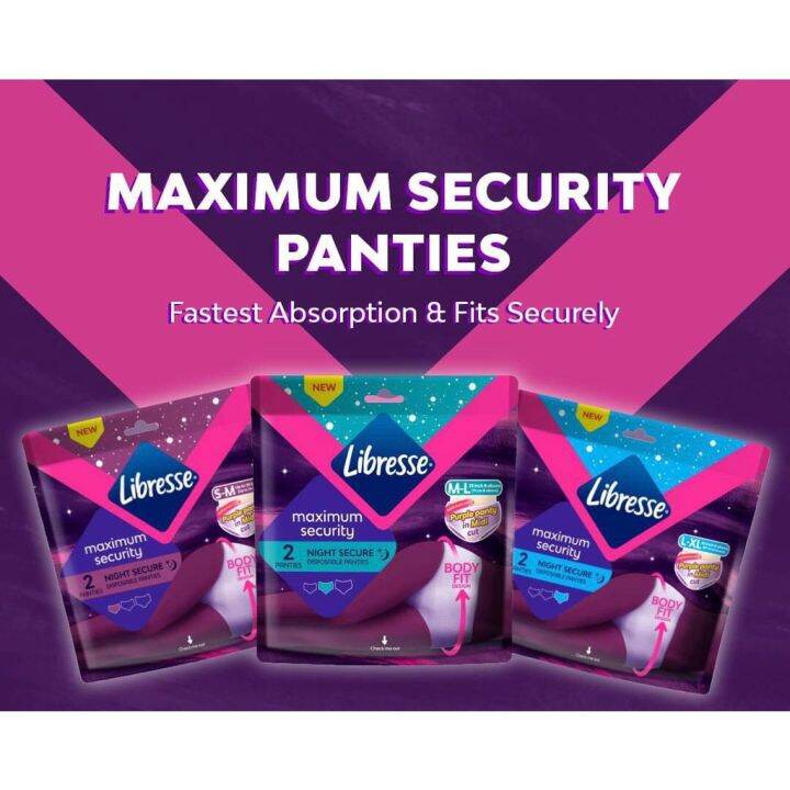 Libresse Night Secure Disposable Panties Lazada