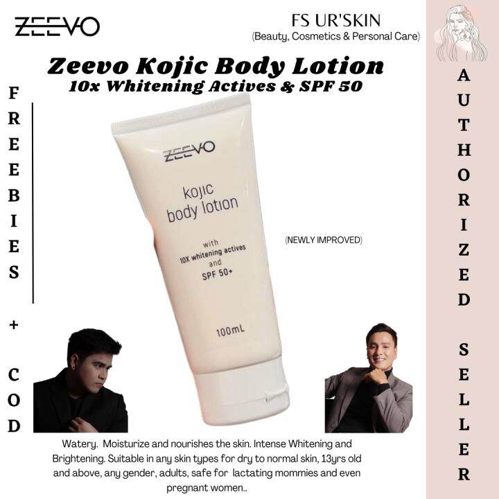 Zeevo 10x Whitening Actives Kojic Body Lotion with SPF 50 For Teenagers