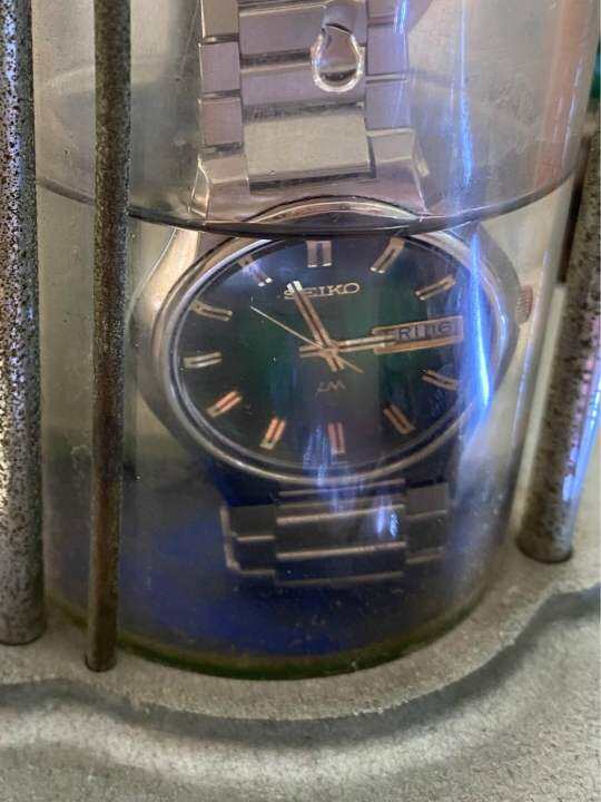 seiko-automatic-lm-23-jewels-ตัวเรือนสแตนเลส-นาฬิกาผู้ชาย-มือสองของแท้