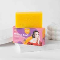 สบู่โสม ไวท์ออร่า(สูตรใหม่) White Aura Ginseng Herbal Soap 160 กรัม