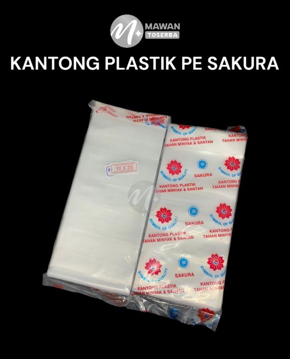 Plastik Pe Sakura 10x2012x2515x30 20x35 Plastik Gulasantan Minyak Lazada Indonesia 2623