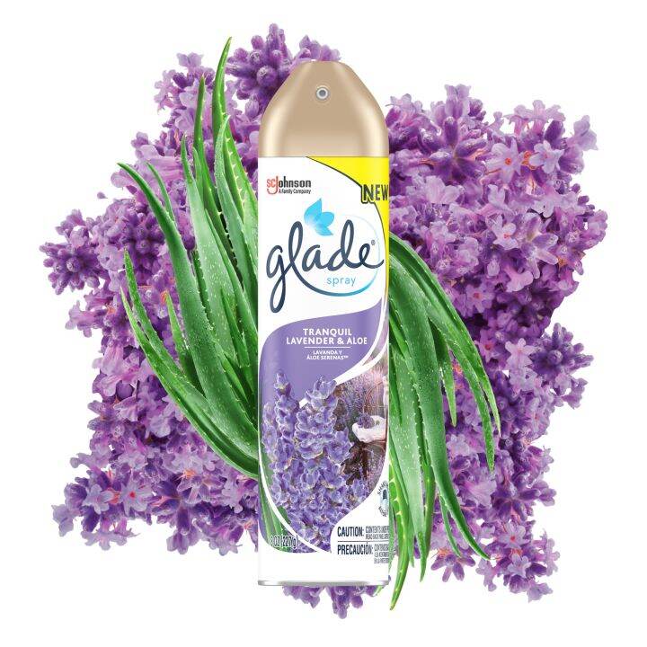 Glade Air Freshener Tranquil Lavender and Aloe 227g Lazada PH