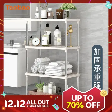 Kitchen Shelf Floor Multi layer Plastic Storage Rack Household Toilet  Bathroom Crevice Storage Rack Organizing Rack Prices and Specs in Singapore, 11/2023