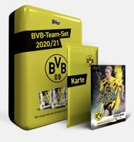 ⚽️Topps⚽️?-Borussia Dortmund Team Set Mega Tin 2020/21? with Parallel Cards?