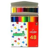 COLLEEN 48,60,72 สีไม้คอลลีน 1 หัว ( ด้ามเหลี่ยม ) COLLEEN   สีไม้.คอลลีน สีไม้ 1 หัว