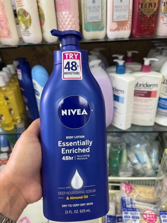 Nivea Essentially Enriched 48HR Body Lotion 625ml. | Lazada.co.th