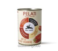 (Free shipping) Alce Nero Pomodori pelati biologici (Organic Peeled tomatoes) 400 g มะเขือเทศออร์แกนิคทั้งลูกปอกเปลือกในน้ำมะเขือเทศ ตรา อัลเซ เนโร 400 กรัม