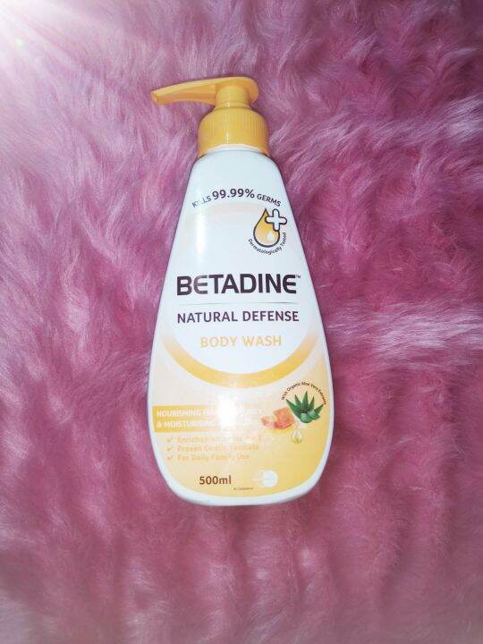 BETADINE BODY WASH NATURAL DEFENSE 500ML Lazada PH