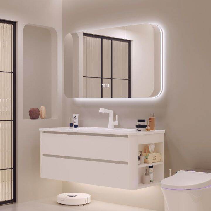 2023 New Cream Color Bathroom Ceramic Whole Washbin Rounded
