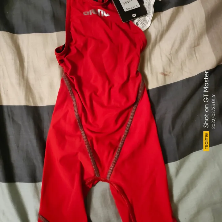 ORIGINAL ARENA POWERSKIN ST 2.0 JUNIOR GIRLS RACE SUIT BLACK, SWIMMING
