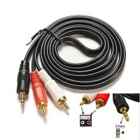 สายลำโพง 1 ออก 2 RCA Cable ขาวแดง สายสัญญาณเสียง 3.5mm to RCA (423A)