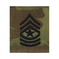 ❌️USA❌️ E-9 Sergeant Major MultiCam (OCP) RANK ติดตีนตุ๊กแก