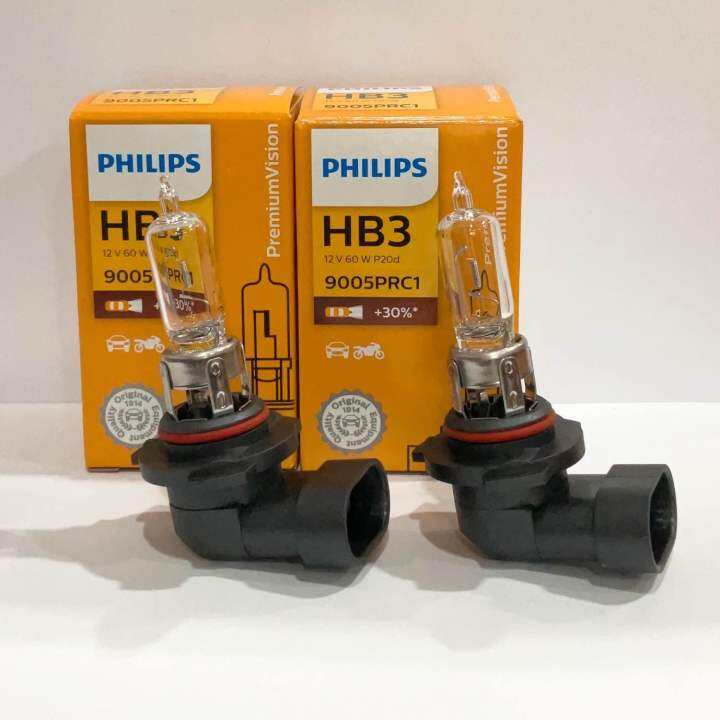 หลอดไฟหน้า-ไฟสูง-philips-hb3-30-12v-60w-p20d-9005prc1-premiumvision-ประกัน-2เดือน