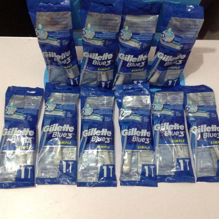 gillette blue 3 simple 1s