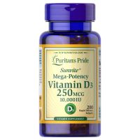 Puritan Vitamin D3 250 mcg (10000 IU) 200 softgels