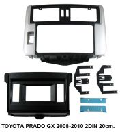 หน้ากากวิทยุ TOYOTA LandCRUSIOR PRADO GXปี2008-2010 สำหรับเปลี่ยนเครื่องเล่น 2DIN7"_18cm.(พวงมาลัย ซ้ายและขวา สมารถ ใช้แทนได้)