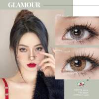 คอนแทคเลนส์ รุ่น Glamour เทา/ตาล Gray/Brown มีค่าสายตา(-0.00)-(10.00)