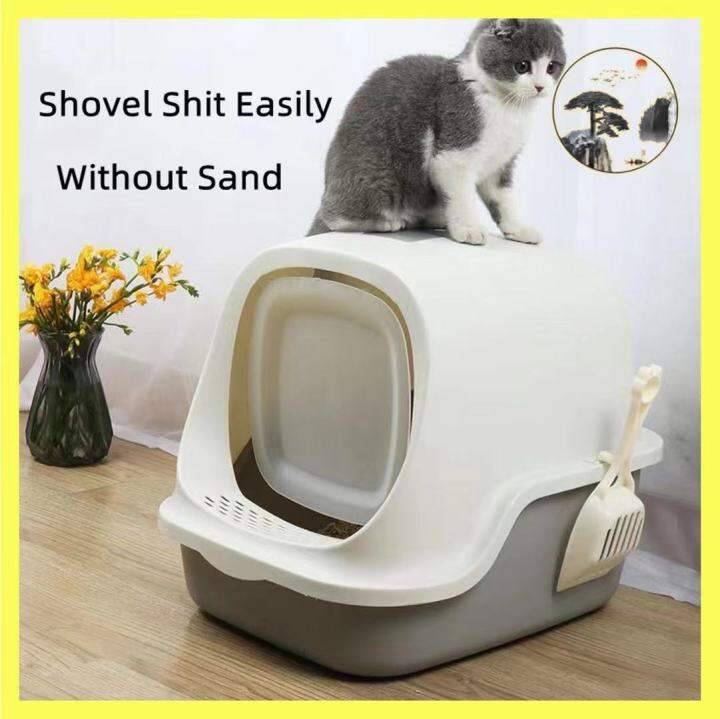 Cute Cat Toilet/Fancy Litter Box/Easy To Clean/Portable Cat Toilet/Stylish  Cat Toilet | Lazada Ph