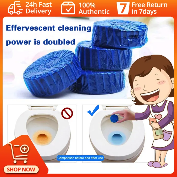 Toilet Bowl Cleaners Tablet 1 Pcs Toilet Cleaner Blue Bubble Household